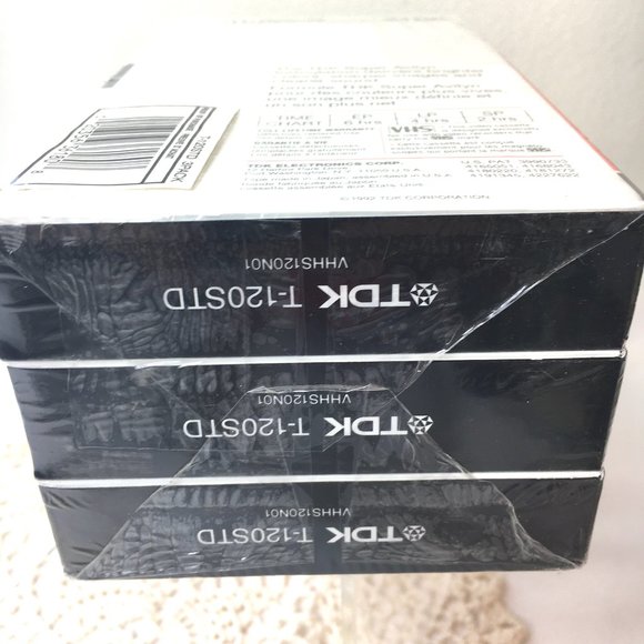 Bundle of 3 TDK  6 Hour T-120 blank VHS NWT - Picture 4 of 8